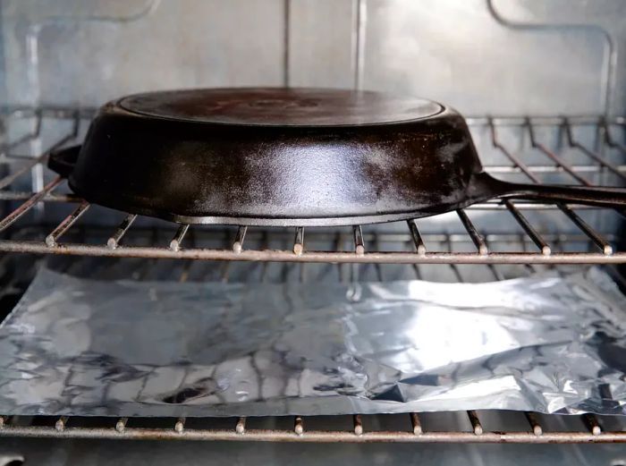 Cast Iron Skillet in the Oven