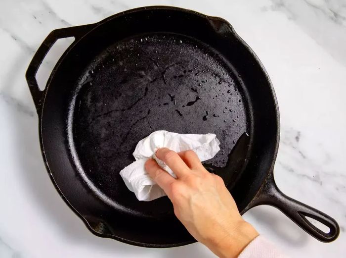 Drying Your Cast Iron Skillet