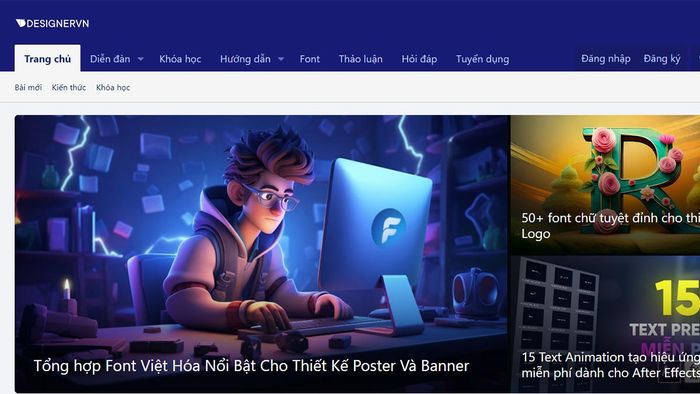 trang web tải phông chữ đẹp mắt