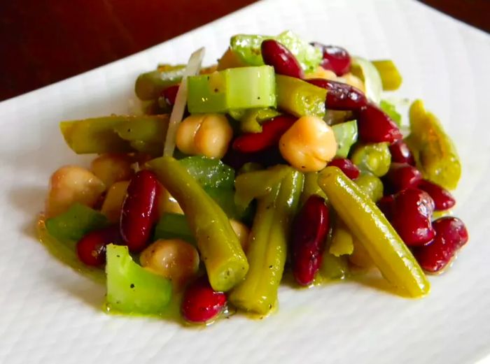 Three Bean Salad with Celery