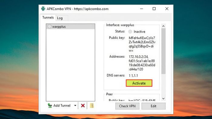 Hướng dẫn tải và cài đặt APKCombo VPN trên PC - bước 4