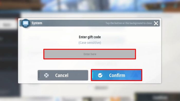Hướng dẫn nhập mã code Tiếng Vọng Tro Tàn - Bước 3