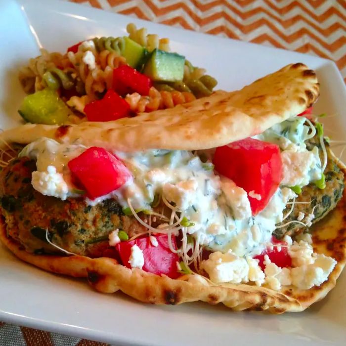 Spinach & Feta Turkey Burgers