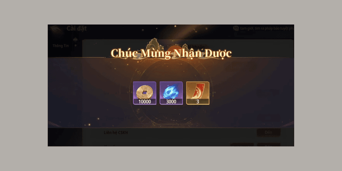 Hướng dẫn nhập mã code Gặp Lại Tây Du - bước 4