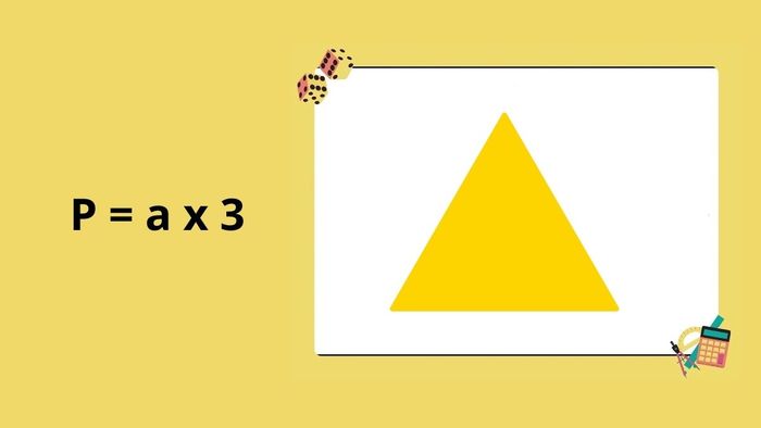 Công thức tính chu vi của tam giác đều