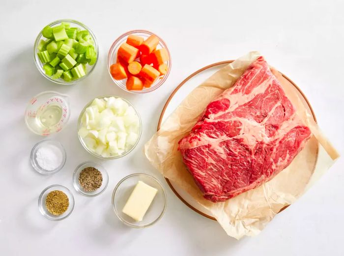 Ingredients for a Classic Beef Pot Roast