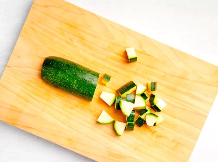 chopped zucchini