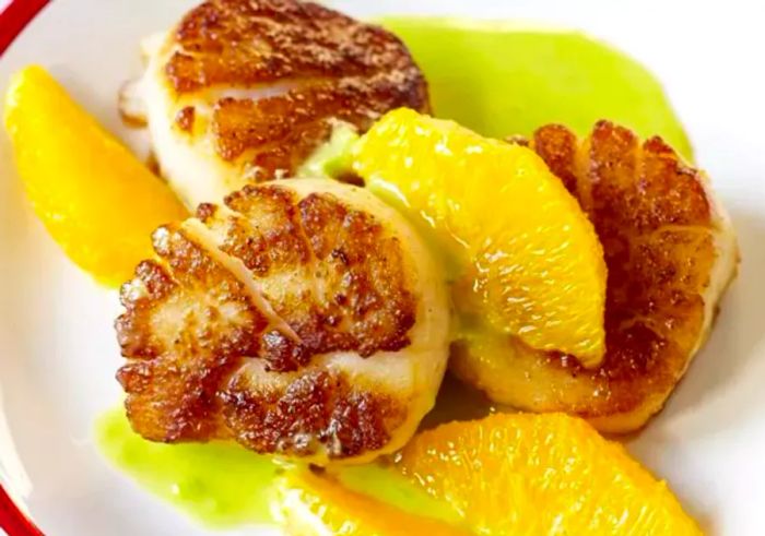 Seared Scallops with Jalapeno Vinaigrette