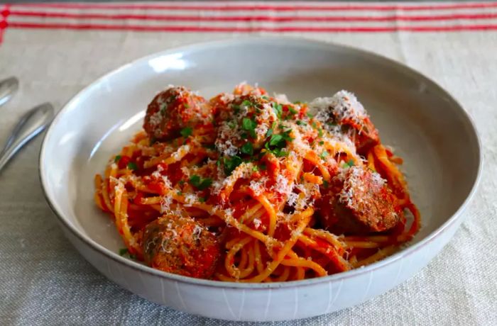 Spaghetti with Italian Sausage