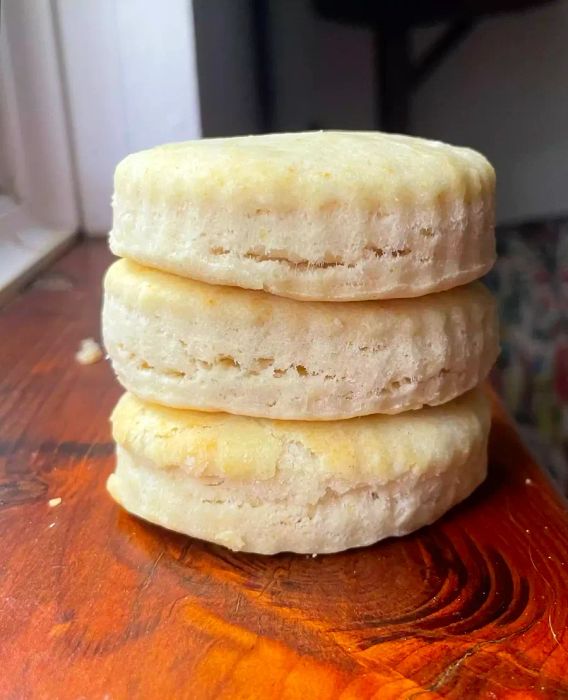 Basic biscuits arranged on a table