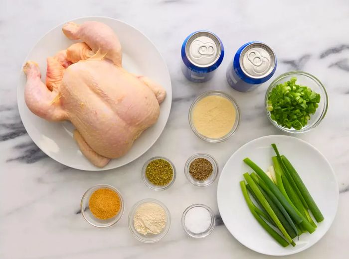 Ingredients for Beer Can Chicken