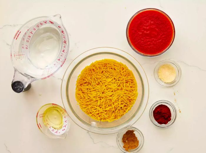 Fideo Ingredients