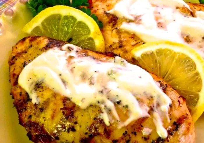 Lemon Yogurt Grilled Chicken