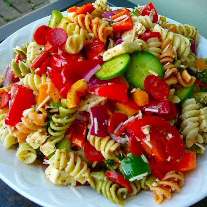 Pasta Salad with Homemade Dressing