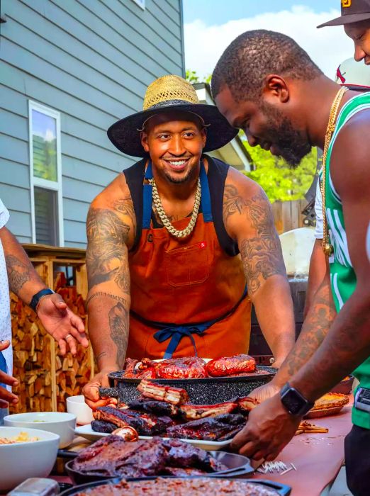 Dakari Akorede dishes out a mouthwatering spread for his friends and family.