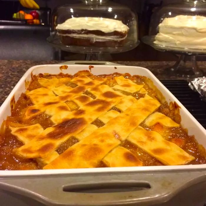 Buttery Biscuit Peach Cobbler