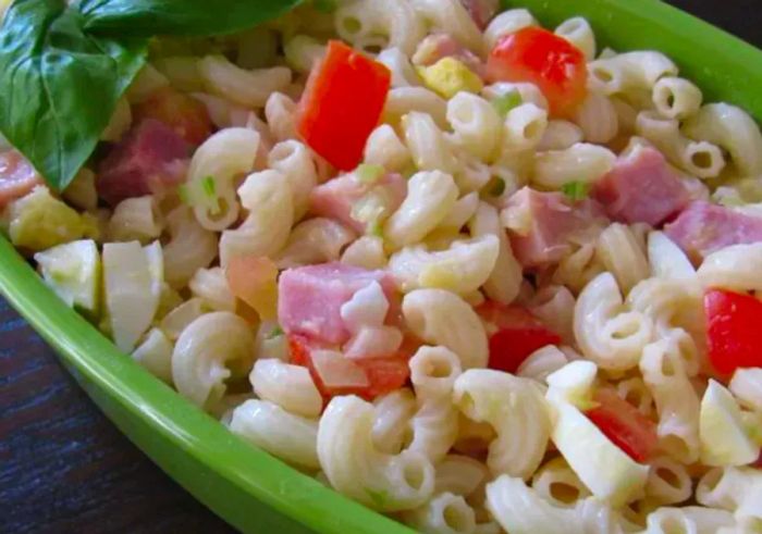 Macaroni, Pineapple, and Ham Salad