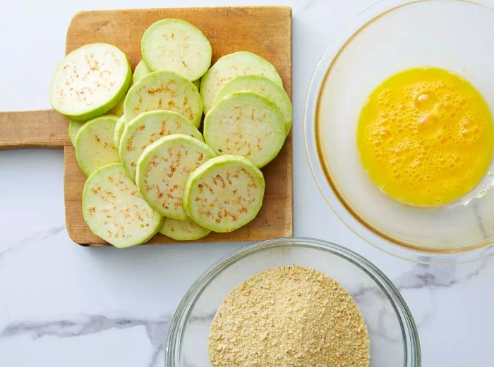 A top-down shot of the ingredients laid out