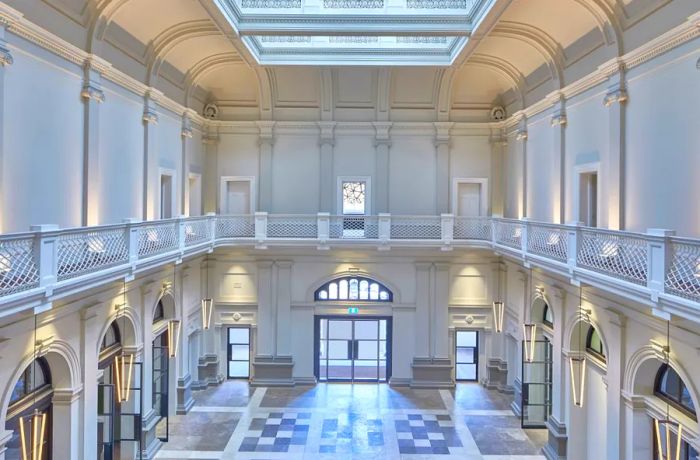 Nearly 95% of this historic building in Perth has been beautifully restored to its former glory, preserving its rich heritage.