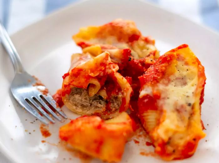 Beef and Mushroom Stuffed Shells Delight