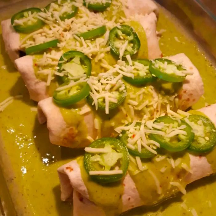 Jalapeno Cream Cheese Chicken Enchiladas