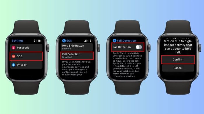 Hướng dẫn bật/tắt tính năng phát hiện ngã trên Apple Watch