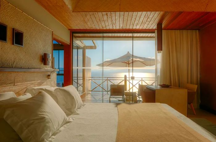 Ponta dos Ganchos offers 25 exclusive bungalows, each with stunning ocean views.