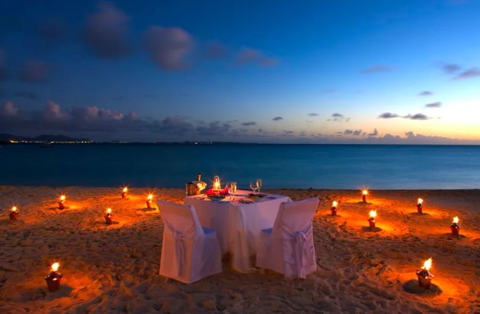 At Cap Juluca, you can enjoy a private, candlelit dinner arranged just for you.