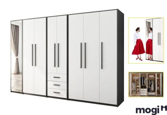 Kích thước tủ quần áo 6 cánh