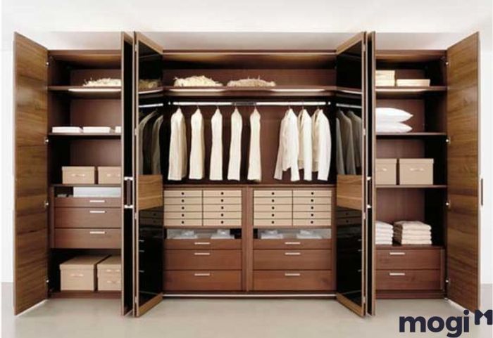 Kích thước của tủ quần áo 3 buồng chuẩn