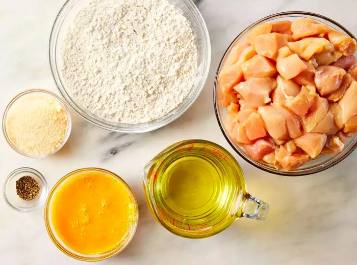 Ingredients for Homemade Chicken Nuggets