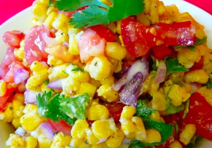 Cilantro Tomato Corn Salad