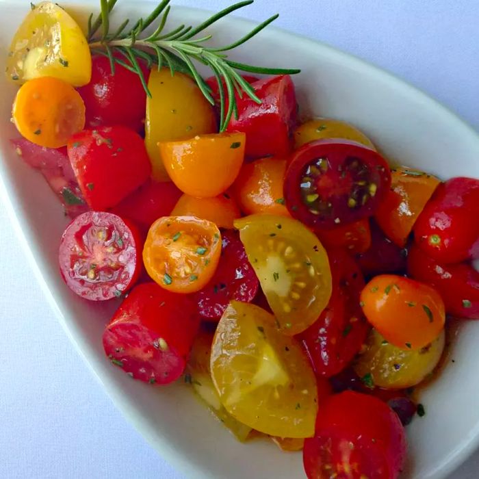 Rosemary Infused Heirloom Tomato Salad