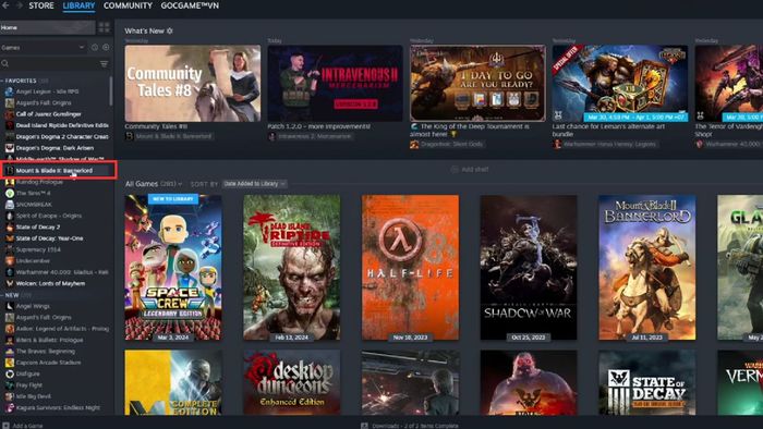 Hướng dẫn tải Mount & Blade II Bannerlord - bước 1