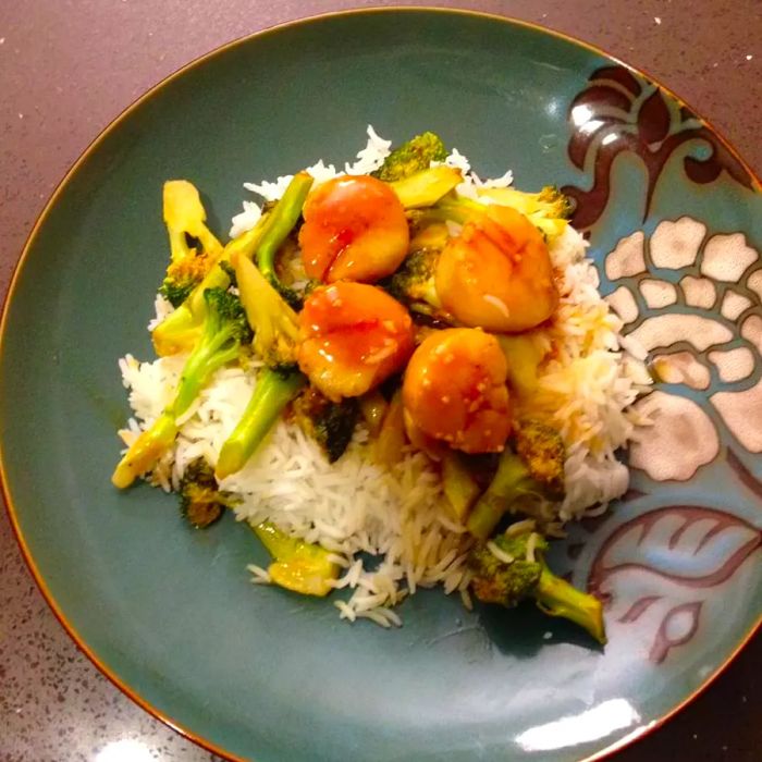 Maple-Orange Shrimp and Scallop Kebabs
