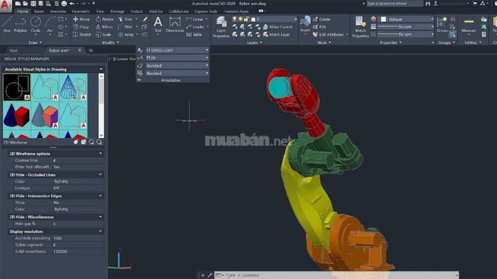 Phiên bản AutoCAD 2020 đã được cải tiến hình ảnh, mang đến trải nghiệm dễ nhìn và trực quan hơn cho người sử dụng.