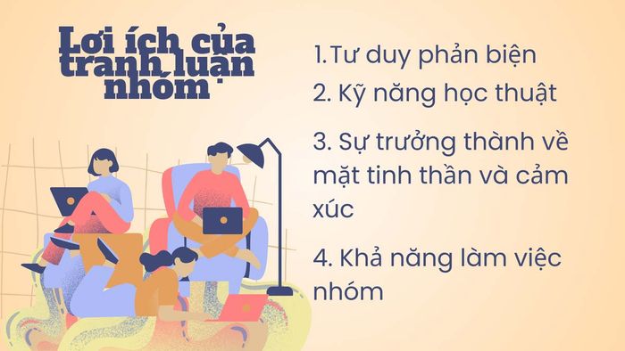 Tranh luận nhóm trong quá trình học tập