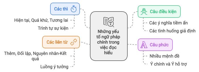 Các yếu tố ngữ pháp cơ bản ảnh hưởng đến kỹ năng đọc hiểu
