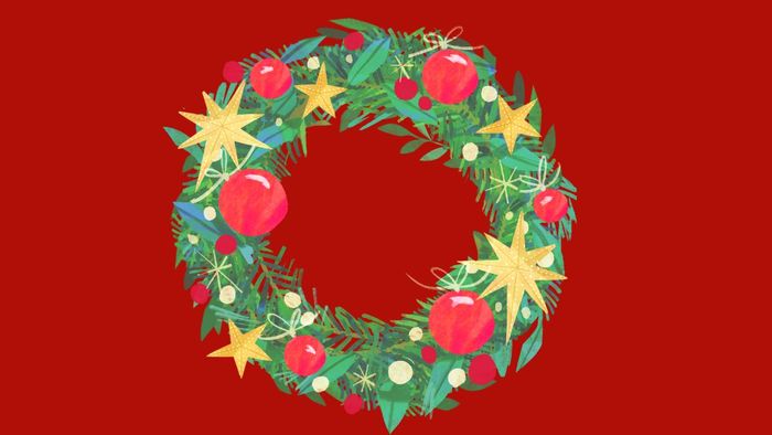 Trang trí vòng nguyệt quế Noel đầy sáng tạo