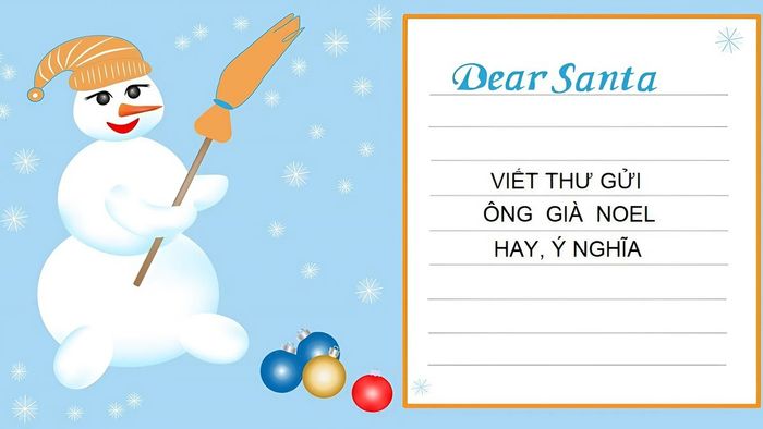 Cách viết thư cho ông già Noel