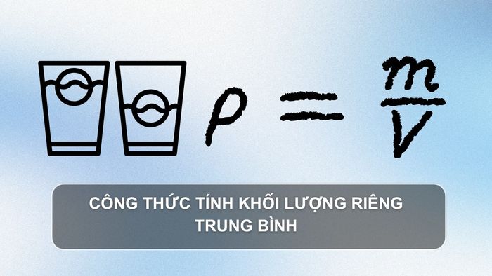 Phương trình tính khối lượng riêng là