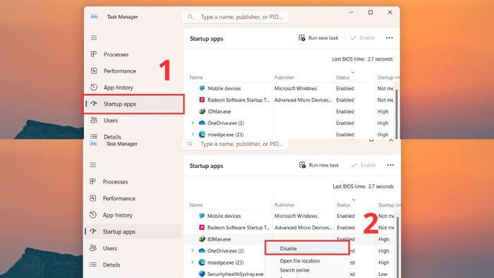 Khắc phục lỗi Runtime Error - Tắt các phần mềm khởi động cùng hệ thống bước 2, 3 và 4