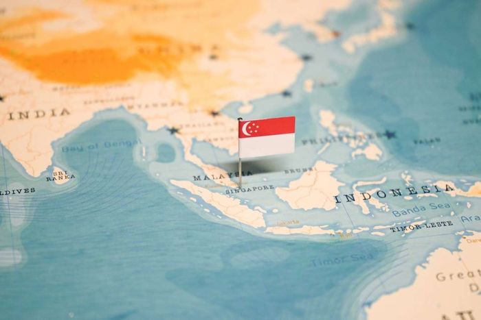 Bản đồ đảo chính Singapore và hơn 60 hòn đảo nhỏ xung quanh