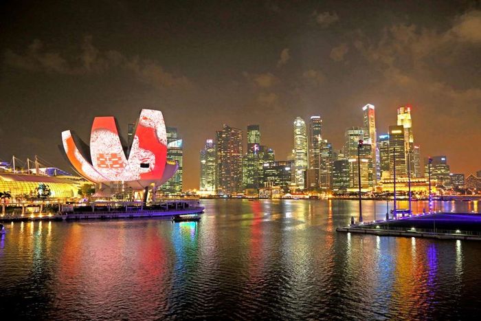 Lễ hội ánh sáng i Light Singapore 2014 đã mang đến những màn trình diễn ánh sáng ngoạn mục, tạo nên một không gian huyền bí và đầy màu sắc tại vịnh Marina, là một trong những sự kiện nổi bật trong năm.