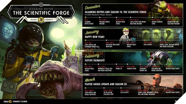 Fallout 76 Chính Thức Công Bố Lộ Trình Ra Mắt Nội Dung Mới Đến Tháng 4 Năm Sau 2