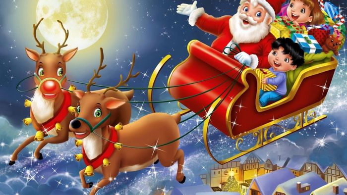 Ông già Noel cưỡi tuần lộc