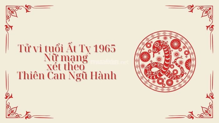 Tử vi Ất Tỵ 1965 nữ mạng năm 2025 theo thiên can ngũ hành.
