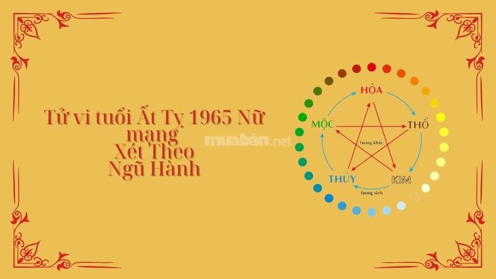 Tử vi Ất Tỵ 1965 nữ mạng năm 2025 xét theo ngũ hành.
