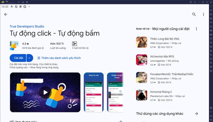 Tiết kiệm thời gian khi sử dụng Tự động click - Tự động bấm trên PC với BlueStacks
