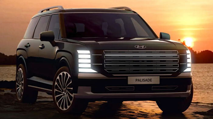 Hình ảnh 2 của Hyundai Palisade 2026 xuất hiện ngay sau khi công bố thông tin chi tiết về mẫu xe này.